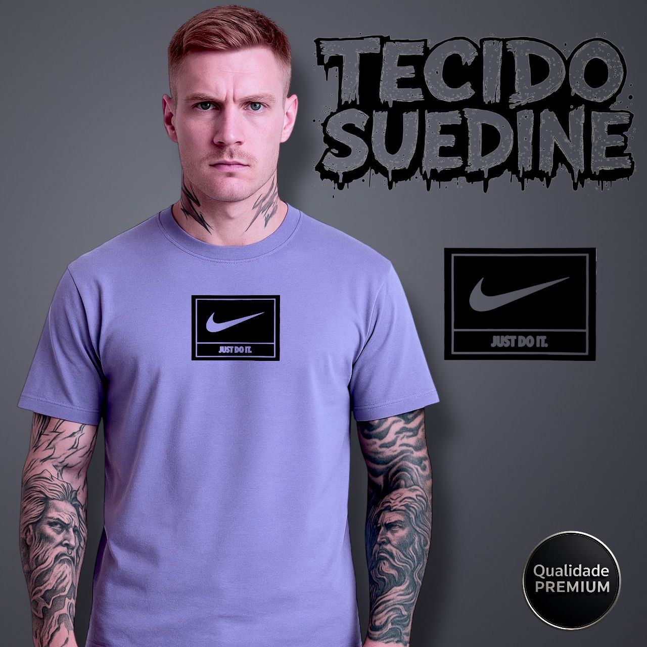 CAMISETA SUEDINE 1:1 ULTRA NIKE - ARTE EM DTF (LT061)