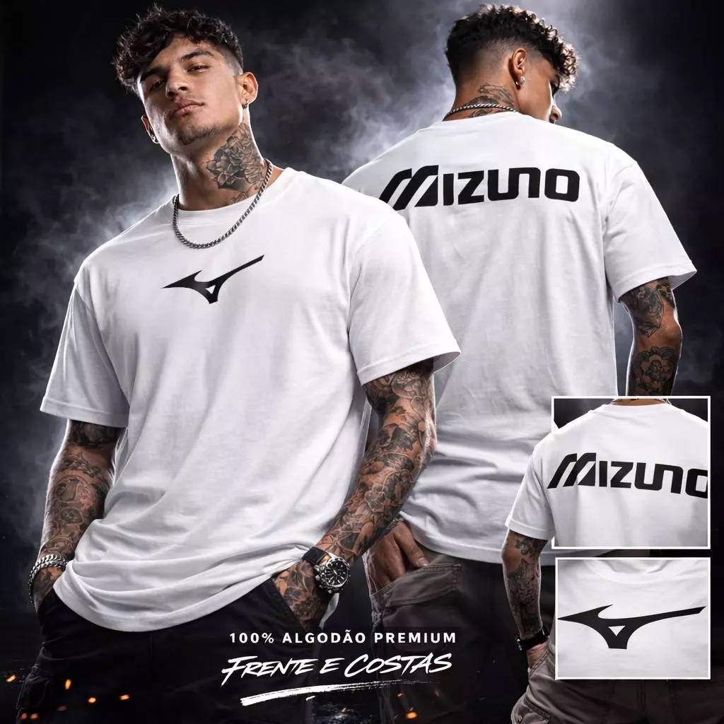 CAMISETA  MIZUNO 40.1 ULTRA PREMIUM PENTEADA (FRENTE E COSTAS) 