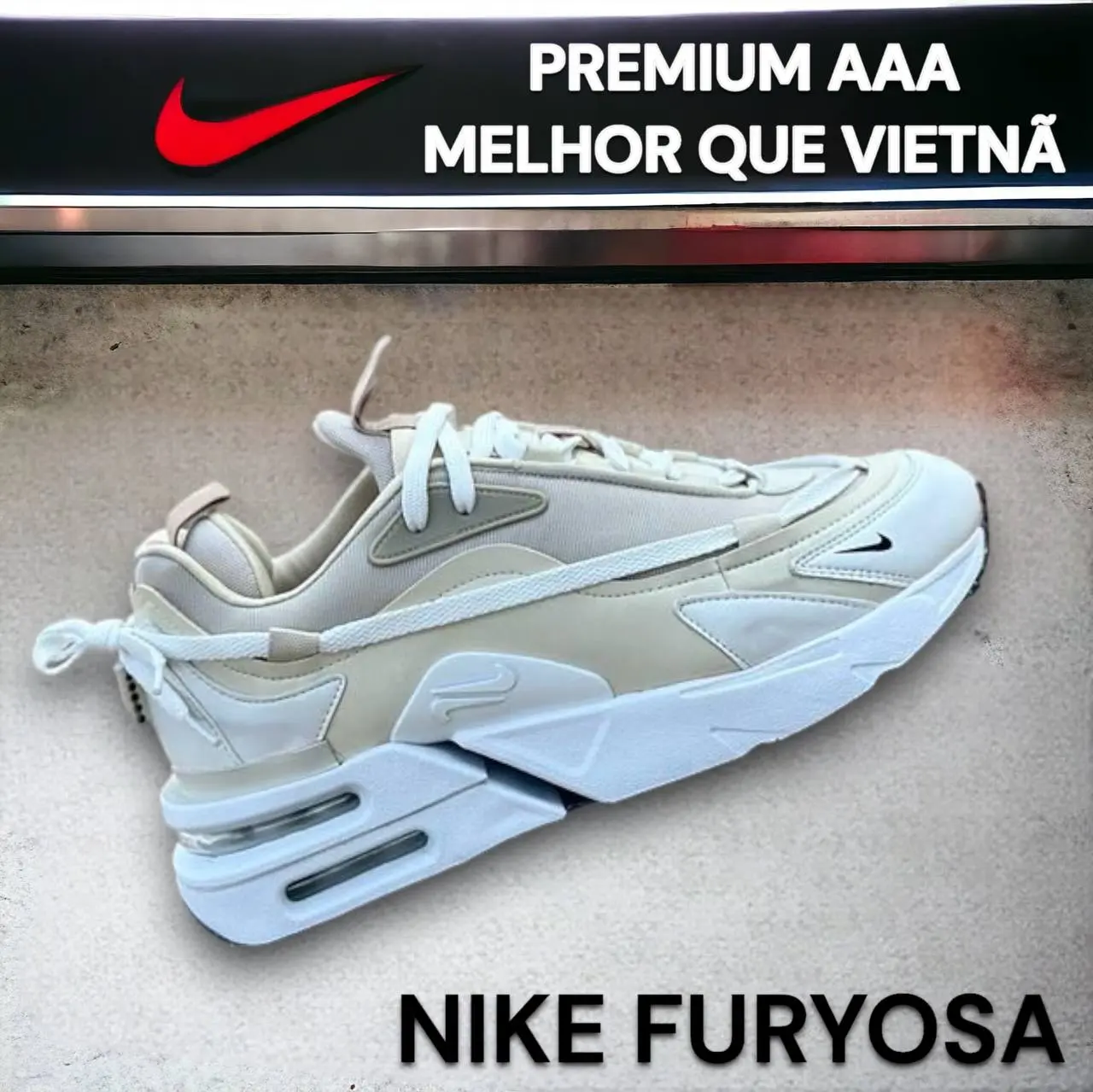 Tênis Nike Air Max Furyosa Branco/azul/preto