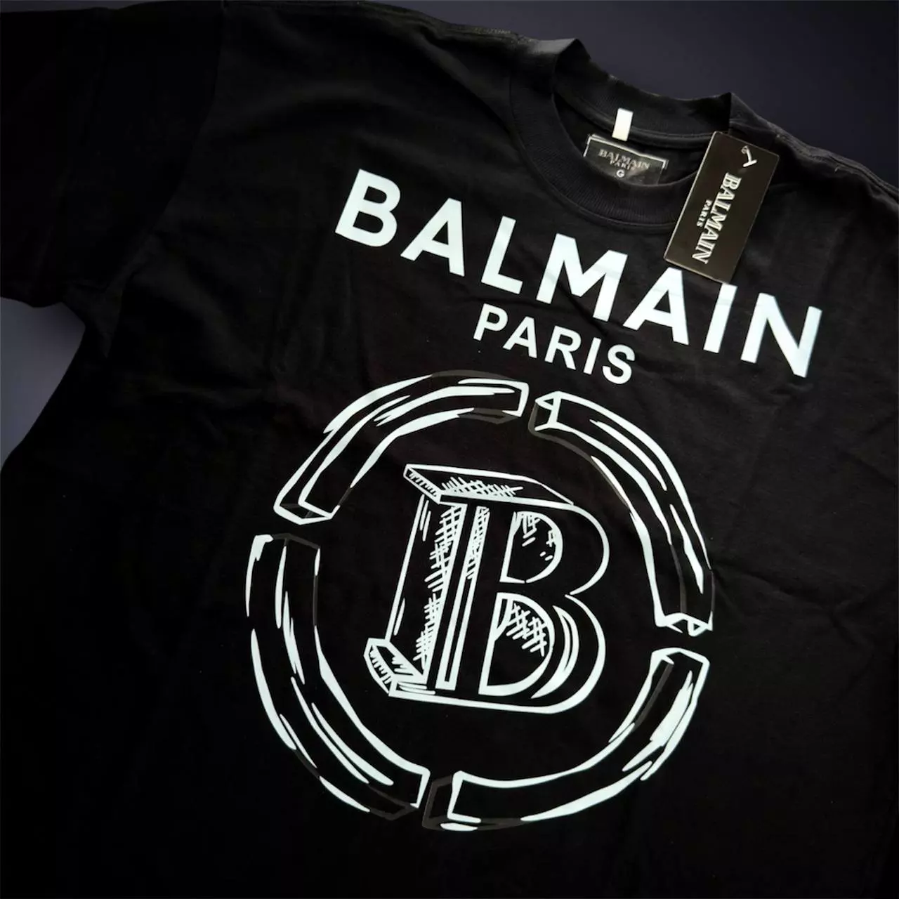CAMISETA SUEDINE MALHÃO OVERSIZED BALMAIN - ATENÇÃO FORMA GRANDE