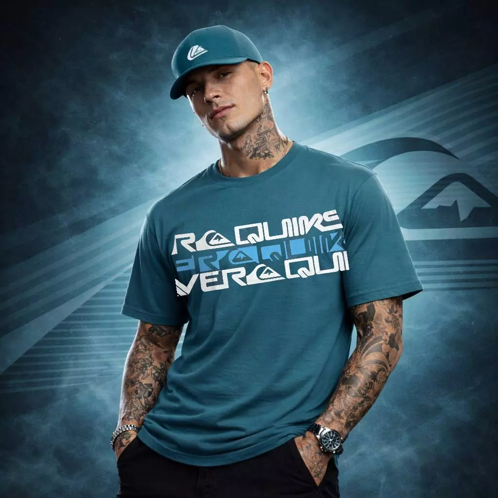 CAMISETA  QUIKSILVER 40.1 ULTRA PREMIUM PENTEADA