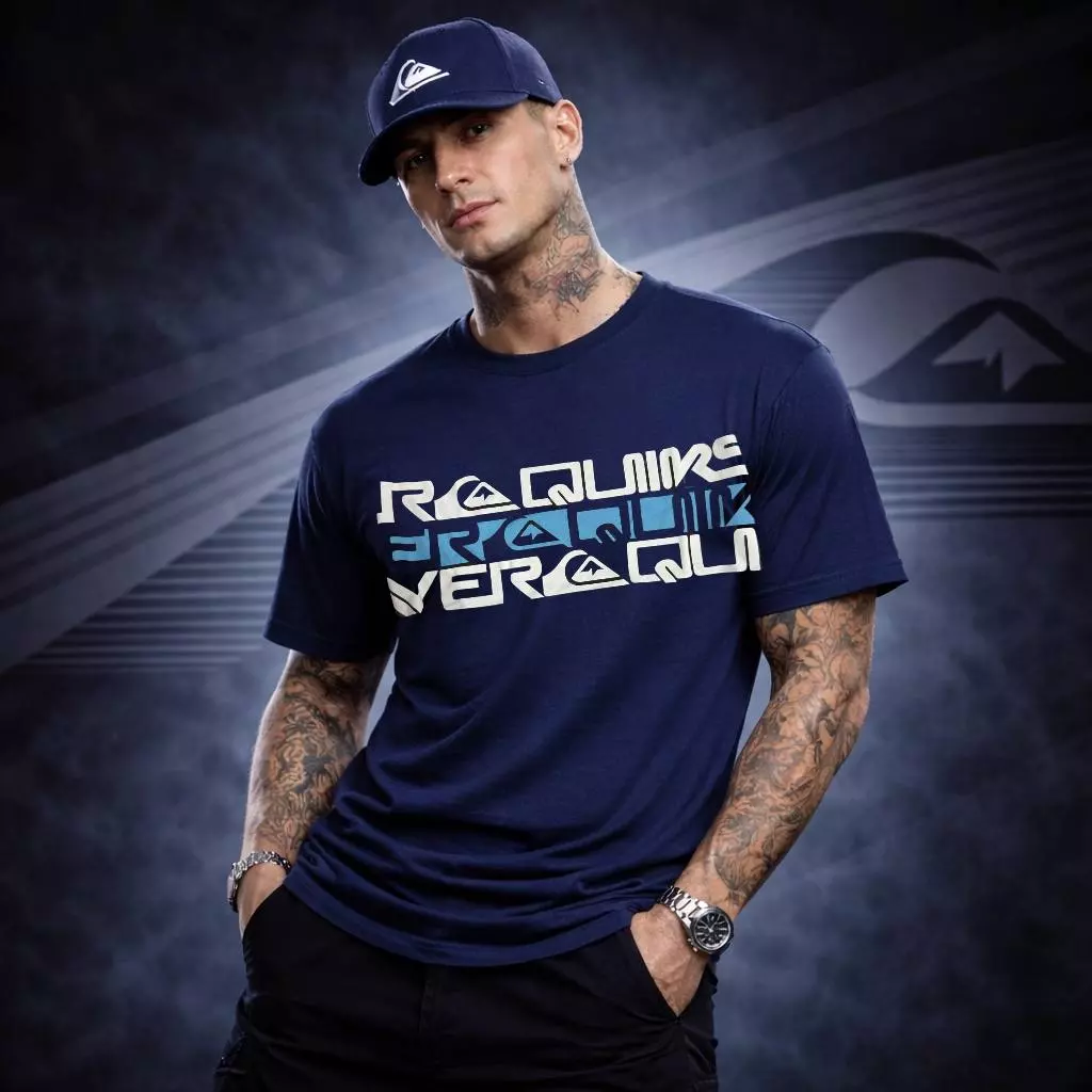 CAMISETA  QUIKSILVER 40.1 ULTRA PREMIUM PENTEADA